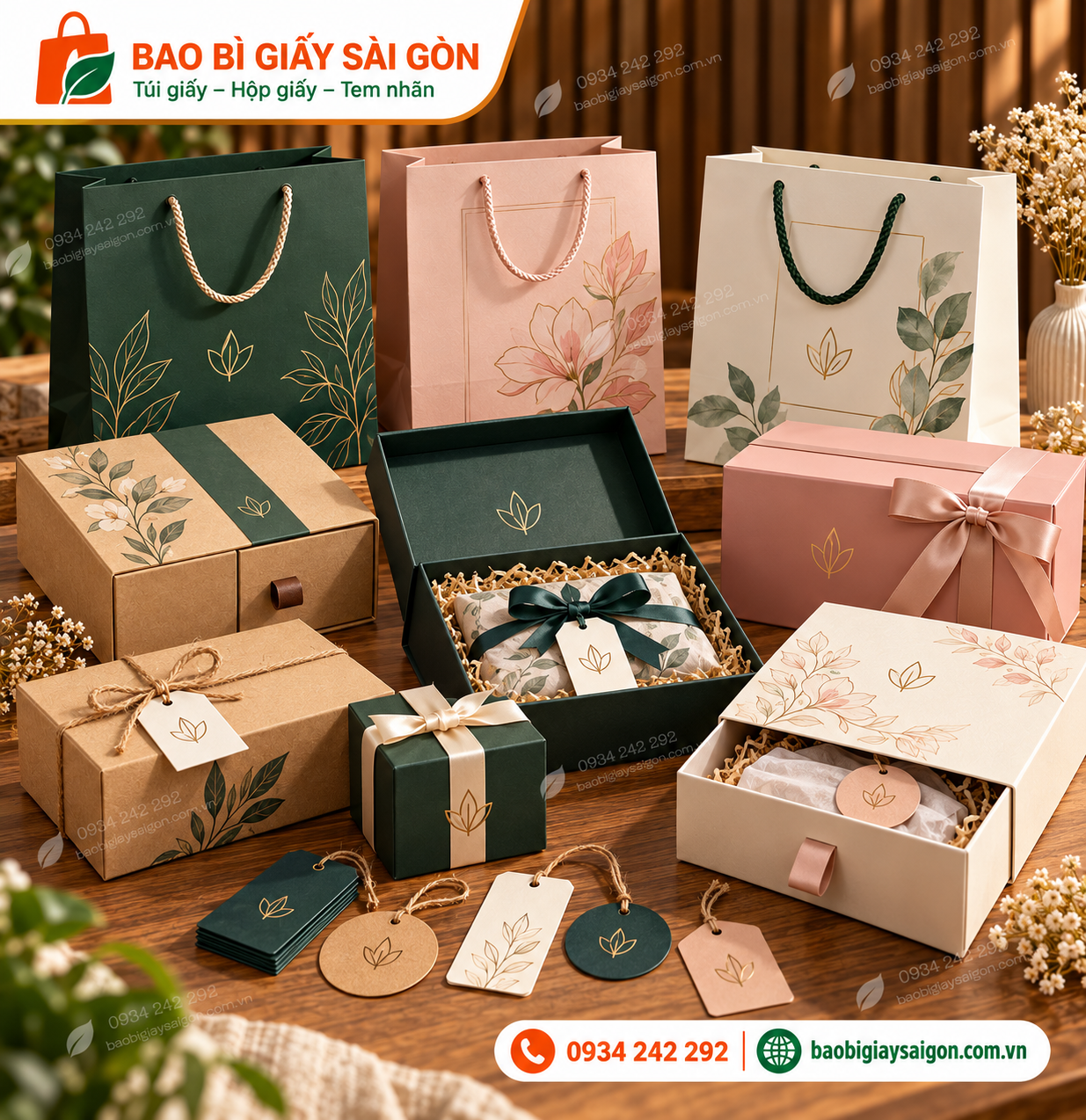 BAO BÌ GIẤY NGÀNH QUÀ TẶNG